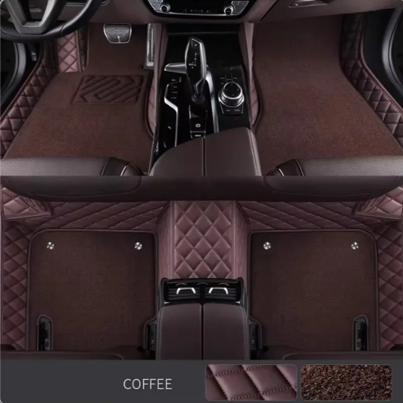 

5D Custom Car Floor Mats For BMW 2 Coupe F22 Convertible F23 GranCoupe F44 Auto Carpets Double Layer Foot Coche Liners Blanket
