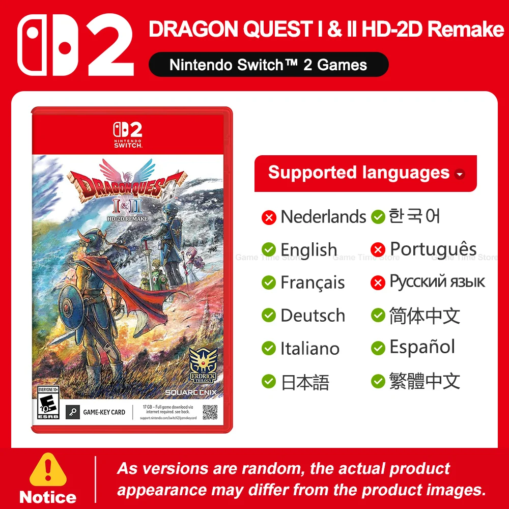 Nintendo Switch 2 DRAGON QUEST I & II HD-2D Remake Juegos Games Deals 100% originele Nintendo fysieke gamekaart RPG-game voor NS2