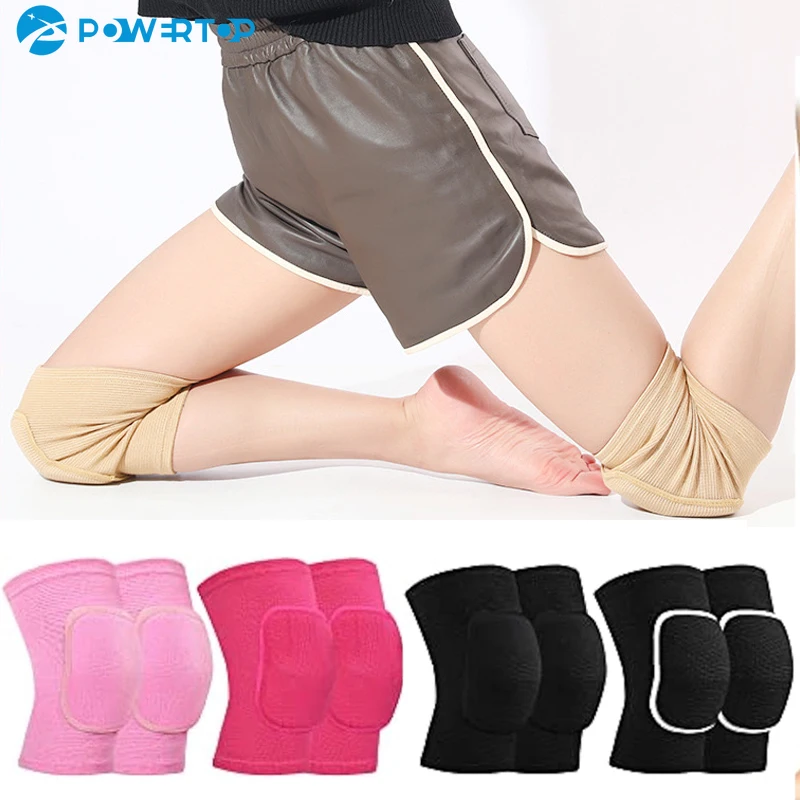 1 Pair Sports Kneepad Dancing Knee Protector Volleyball Yoga Crossift Knee Brace Support Leg Warmers Workout Training