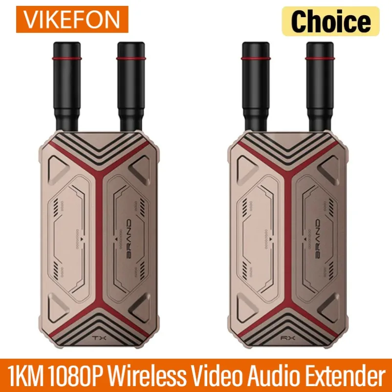 1KM 5.8G 1080P Wireless HDMI-Compatible Video Audio Transmitter Receiver Extender Display Dongle for TV Box Monitor Projector PC