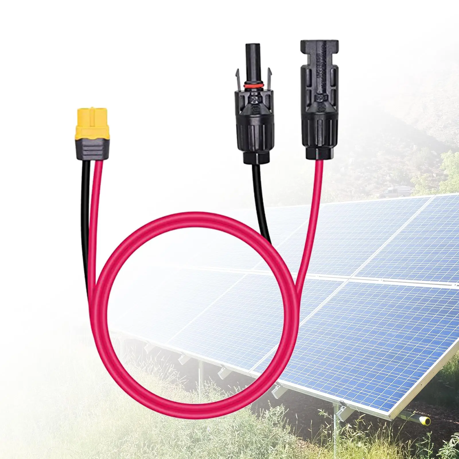 Solar Power Extension Cord with XT60 Connector for Charging Devices