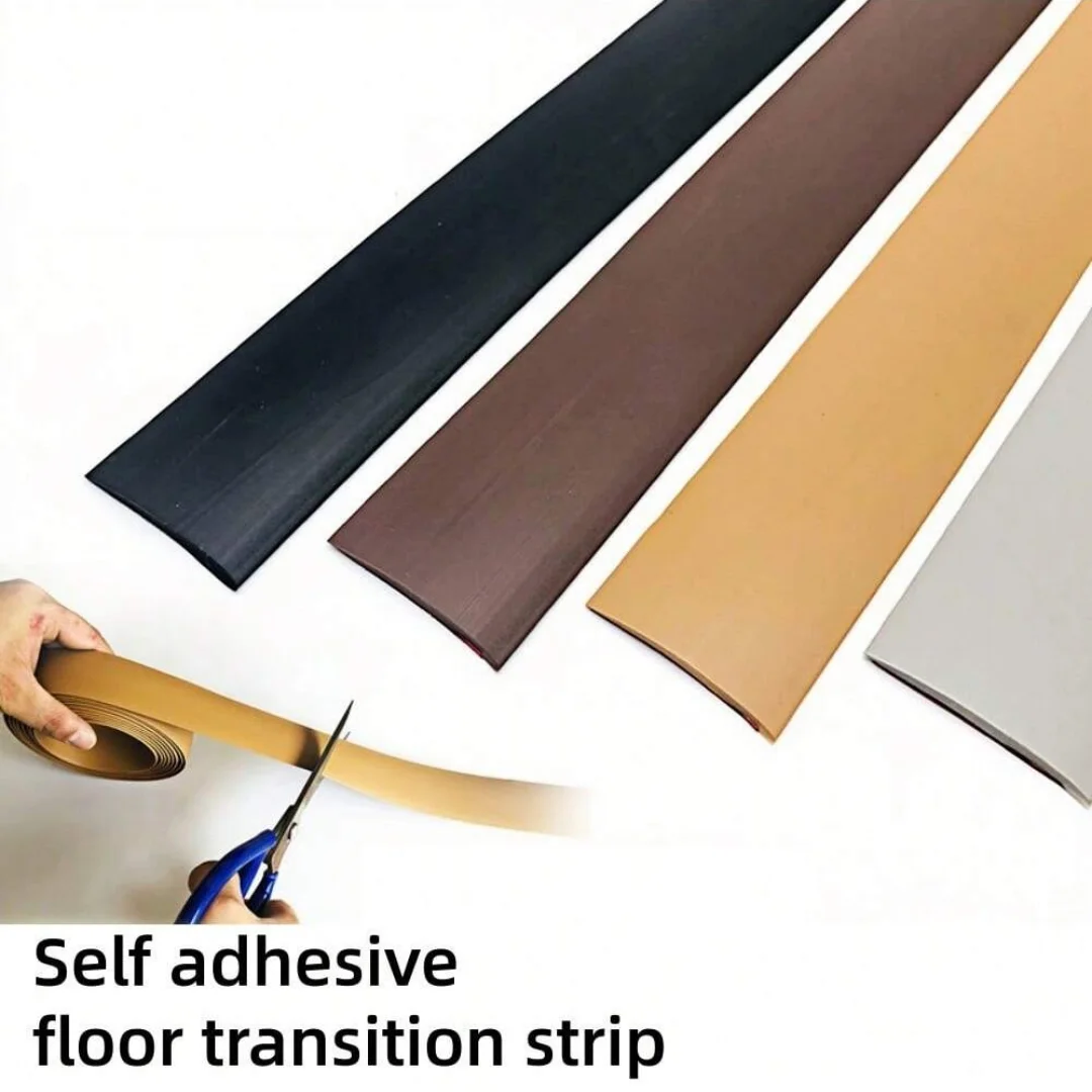 

1 шт., 2 м/78,74 дюйма, переходная полоса для пола, самоклеящиеся переходные полосы для ковров и пола, окантовка, переходные переходные полосы для порога из ПВХ