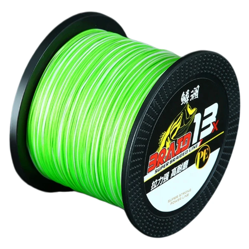 

100M 300M 500M X8 X13 Strands Braided PE Line Ultra Smooth Abrasion Resistant Frog Fishing Line Lure Long Casting Sea Fishing
