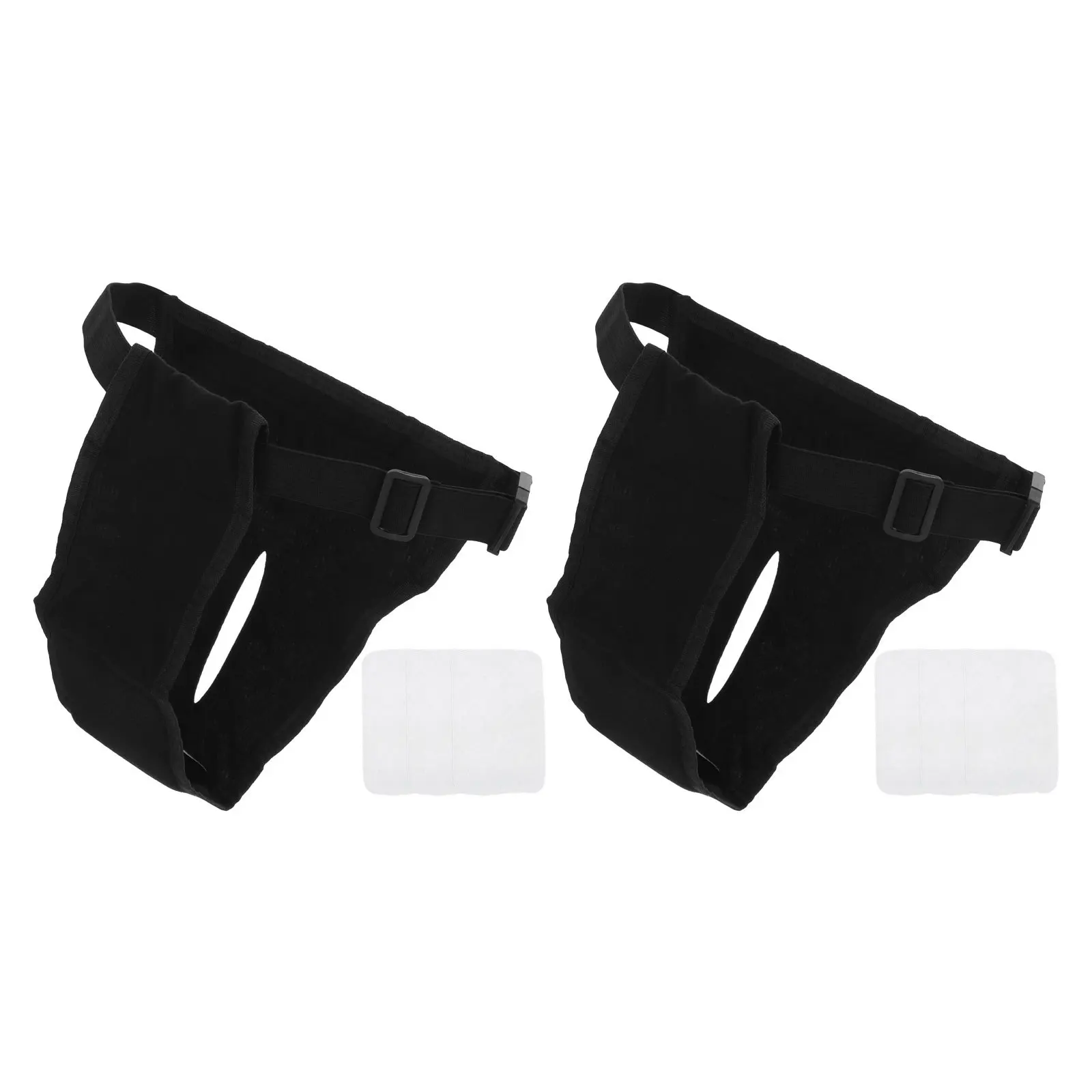 

2 Pcs Dog Female Diapers Doggies Period Pants Heat Dogs Adjustable Washable