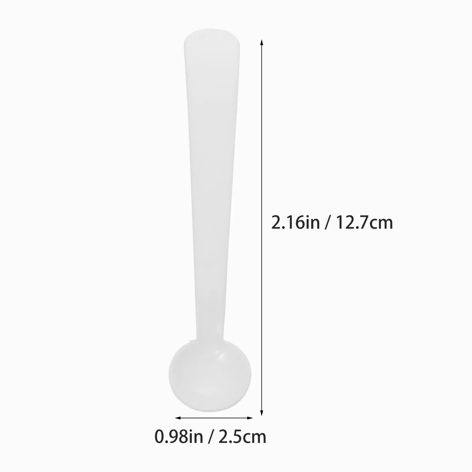 100Pcs Plastic Measuring Scoop Set Micro Powder Scoop Smidgen Mini Spoon Corrosion Resistant Aging Proof Lab Botany Hobby