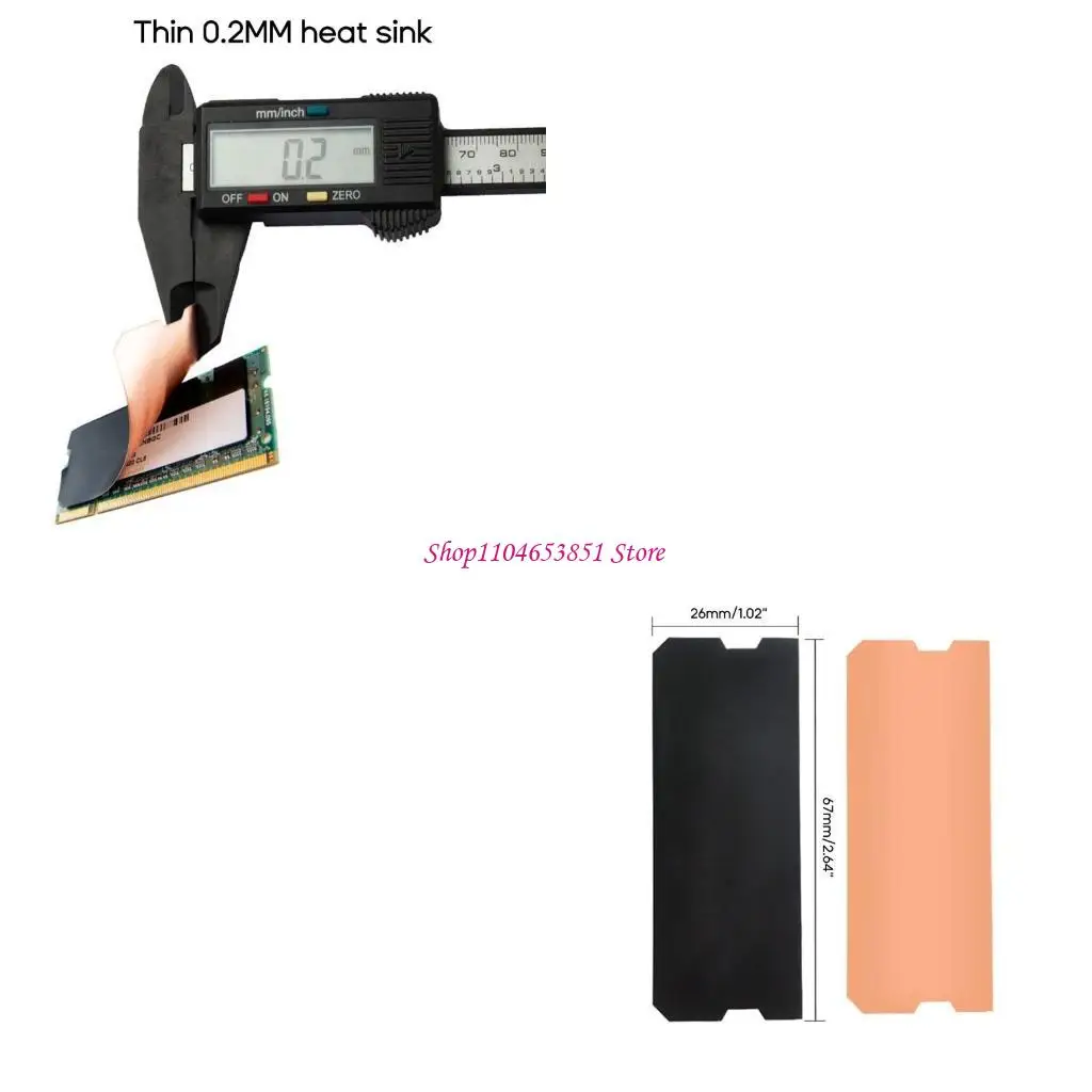 

Радиатор памяти ноутбука с покрытием из чистой меди, охлаждающий жилет для ноутбука