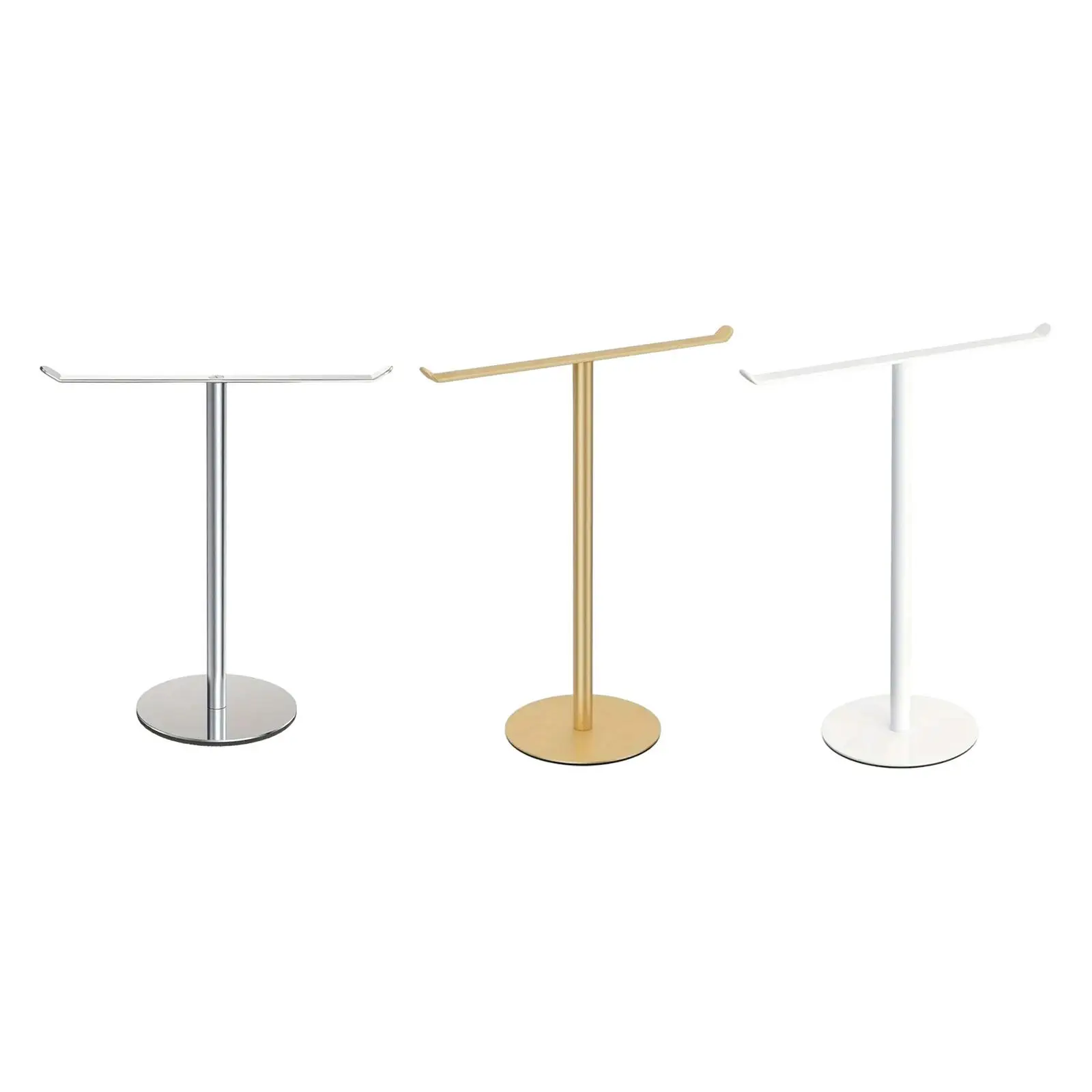 T Shape Hand Towel Holder Countertop Towel Stand, Waterproof with Base Hand Towel Stand Standing Towel Bar for Hotel Bathroom