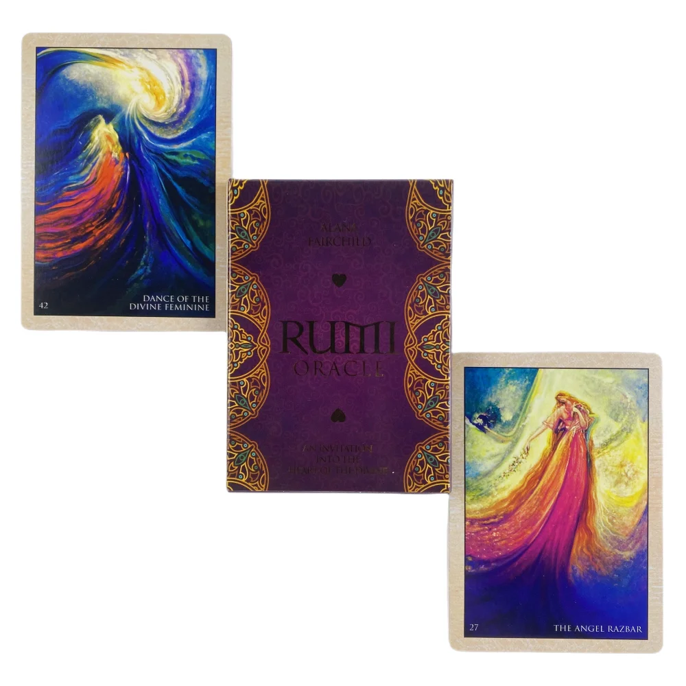 Rumi Oracle Cards A 44 Tarot English Visions Divination Edition Deck Borad Playing Games