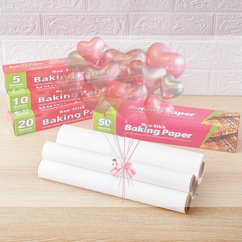 Aluminum Foil Paper Thickened Food Grade Non Stick Baking Sheet 3/5/10/20m Disposable for Baking Roasting Food Wrapping Use