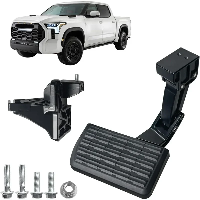 Retractable Bed Step PTS30-34000, Rear Bumper Tailgate Step Fit for Toyota Tundra 2022-2024