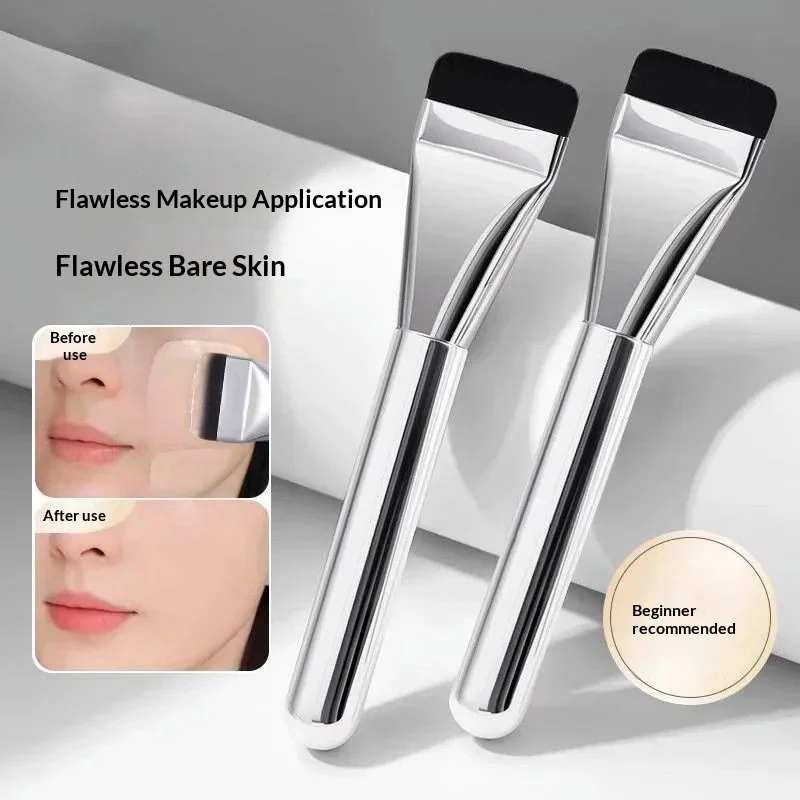 KATELYN Flat head One line Foundation Makeup Mask Ultra-thin flawless bare skin concealer brush Makeup tool brush