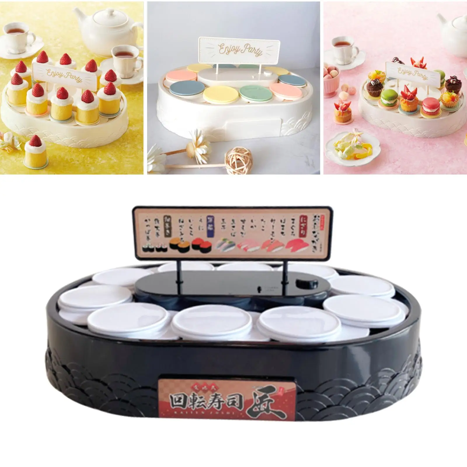 Automatic Rotary Compression Press Cream Cone Rotating Display