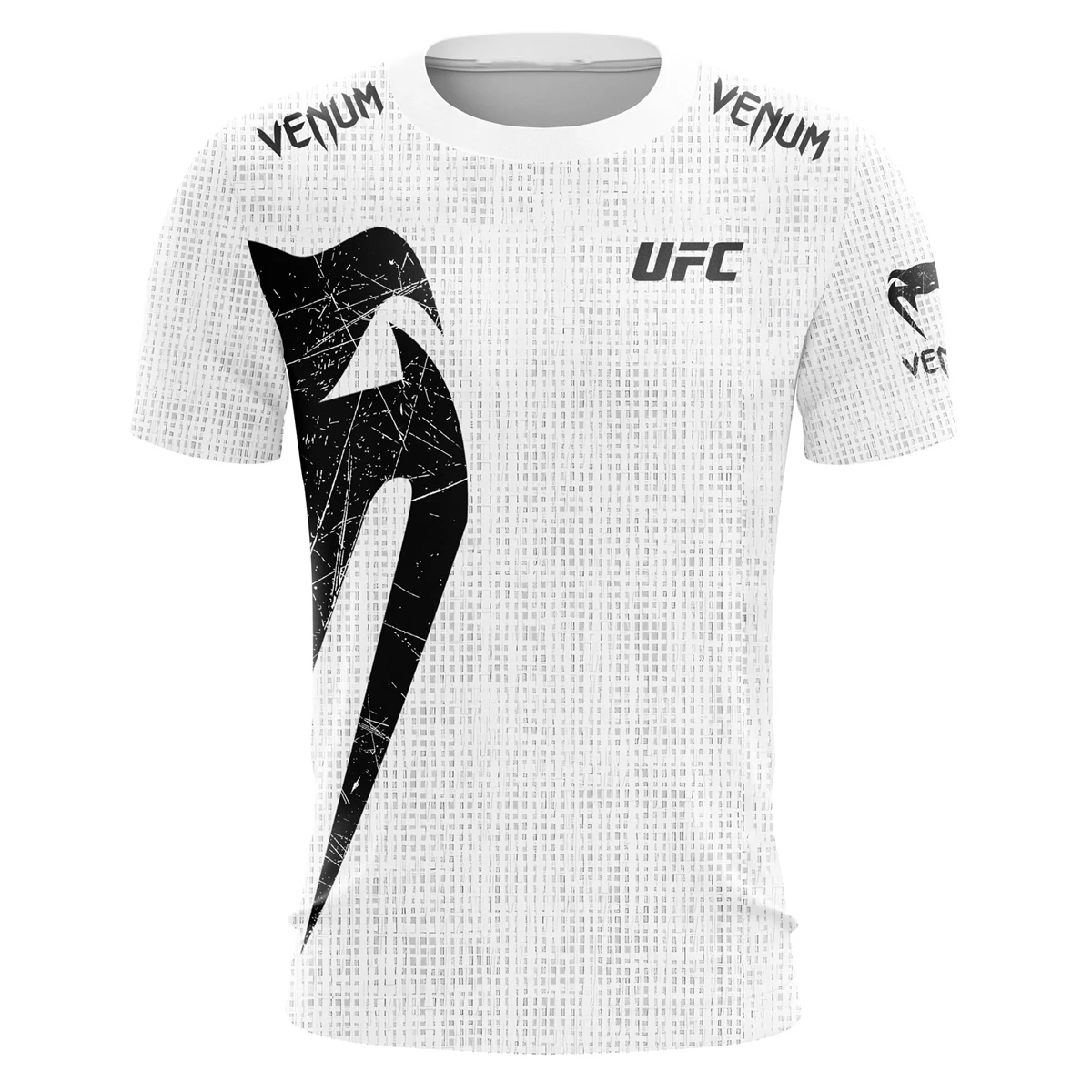 العصرية UFC الرجال أسود تي شيرت أبيض الصيف عادية س الرقبة قصيرة الأكمام ثلاثية الأبعاد طباعة الأعلى للملاكمة اللياقة البدنية التدريب