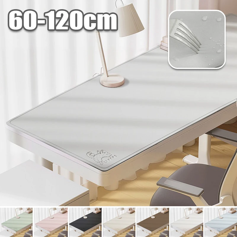 

New Thick Desk Mat Faux Leather Anti Fouling Easy Clean Desk Protector Waterproof Soft Table Pad for Computer School Office Home