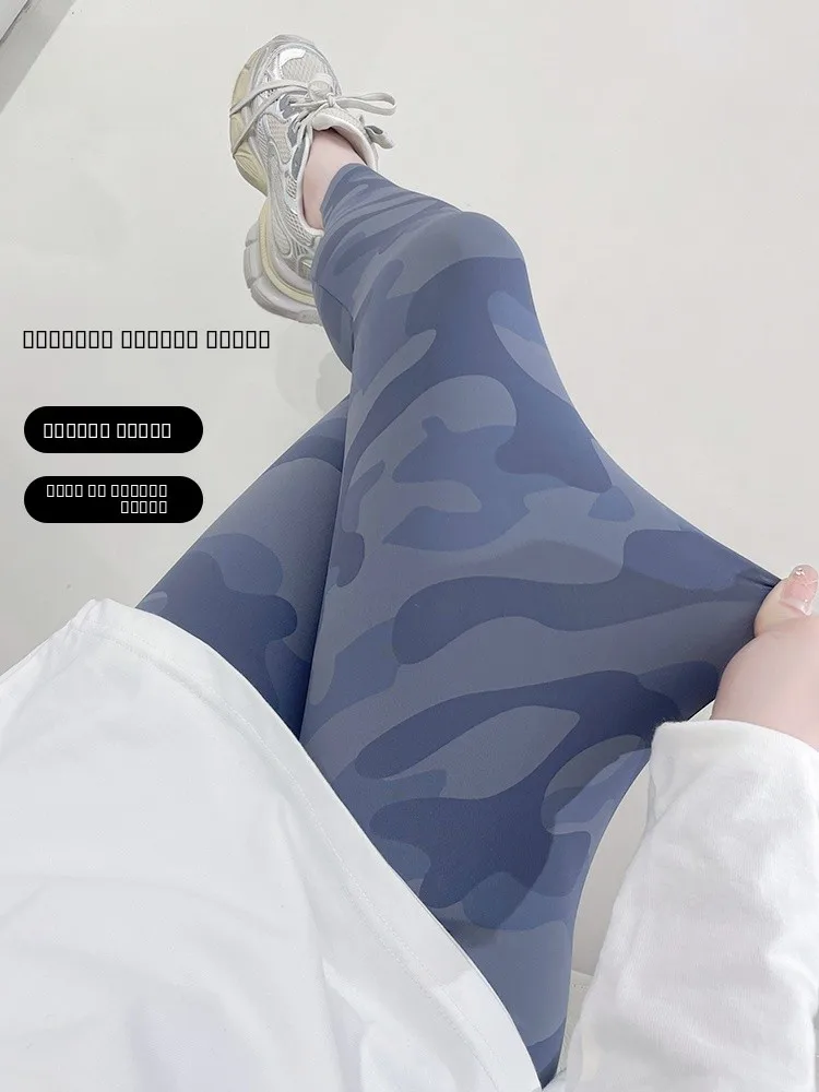 

Эластичные камуфляжные брюки-леггинсы для женщин, летние, тонкие, с высокой талией, для фитнеса, йоги, спорта, утягивающие, корректирующие фигуру