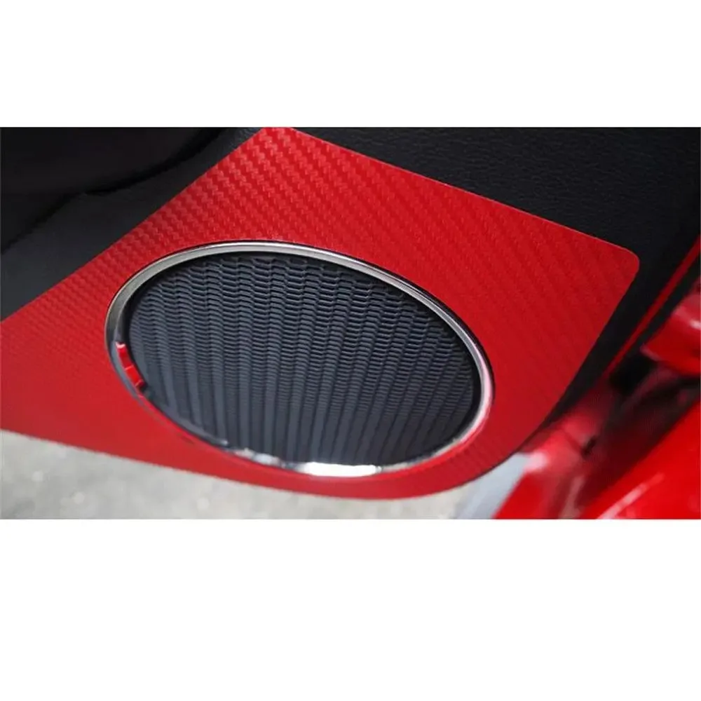 Car Door Side Carbon Fiber Anti-kick Sticker For Ford Mustang 2015 2016 2017 2018 2019 Anti-dirty Door Protective Red Black Film