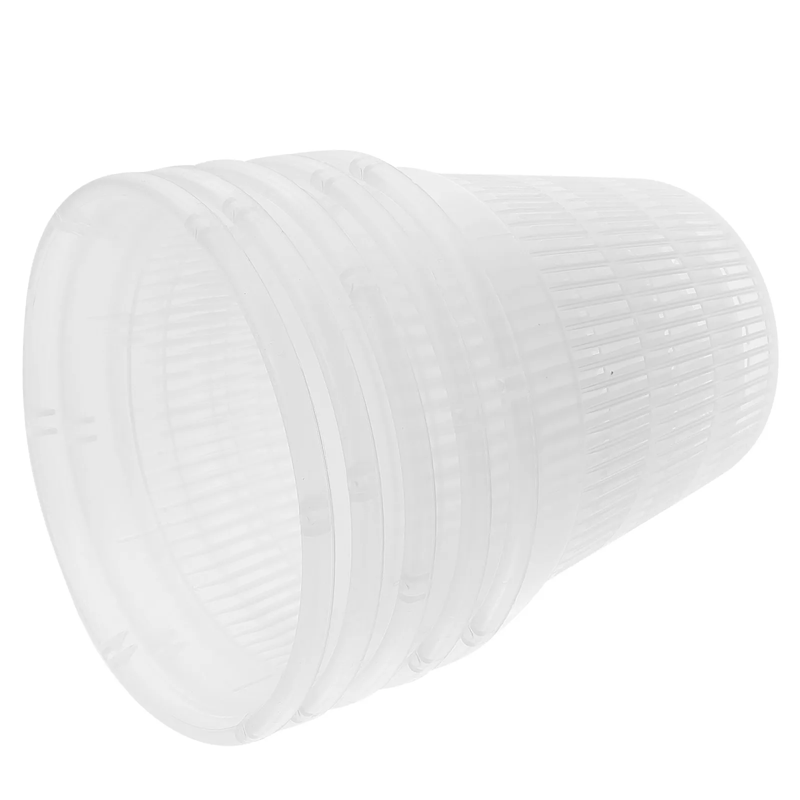 5Pcs Hydroponic Basket Pots Plastic Net Cups for Garden Balcony Flower Nursery Vegetable Cultivation Clear Orchid Pots
