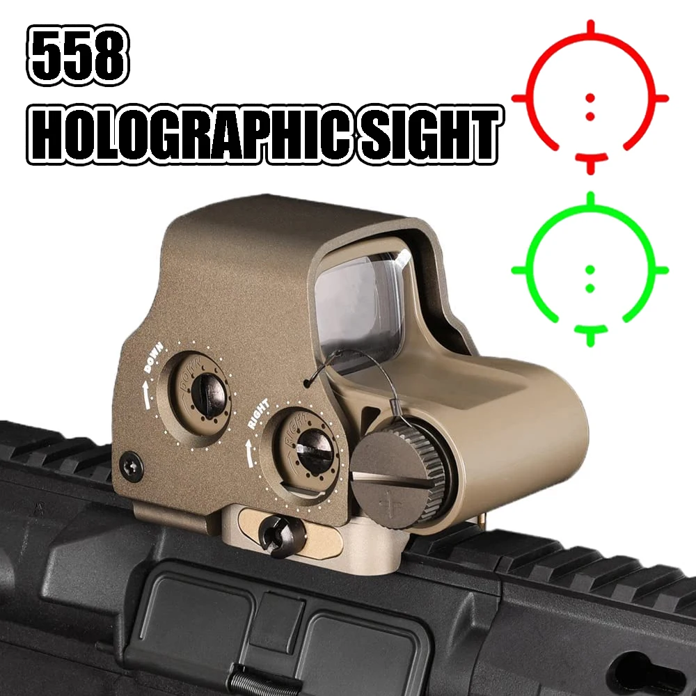 

558 Red Green Dot Holographic Sight, Optical Reflex Scope, Installation Special Quick Detachable Mount, for 20mm Rail