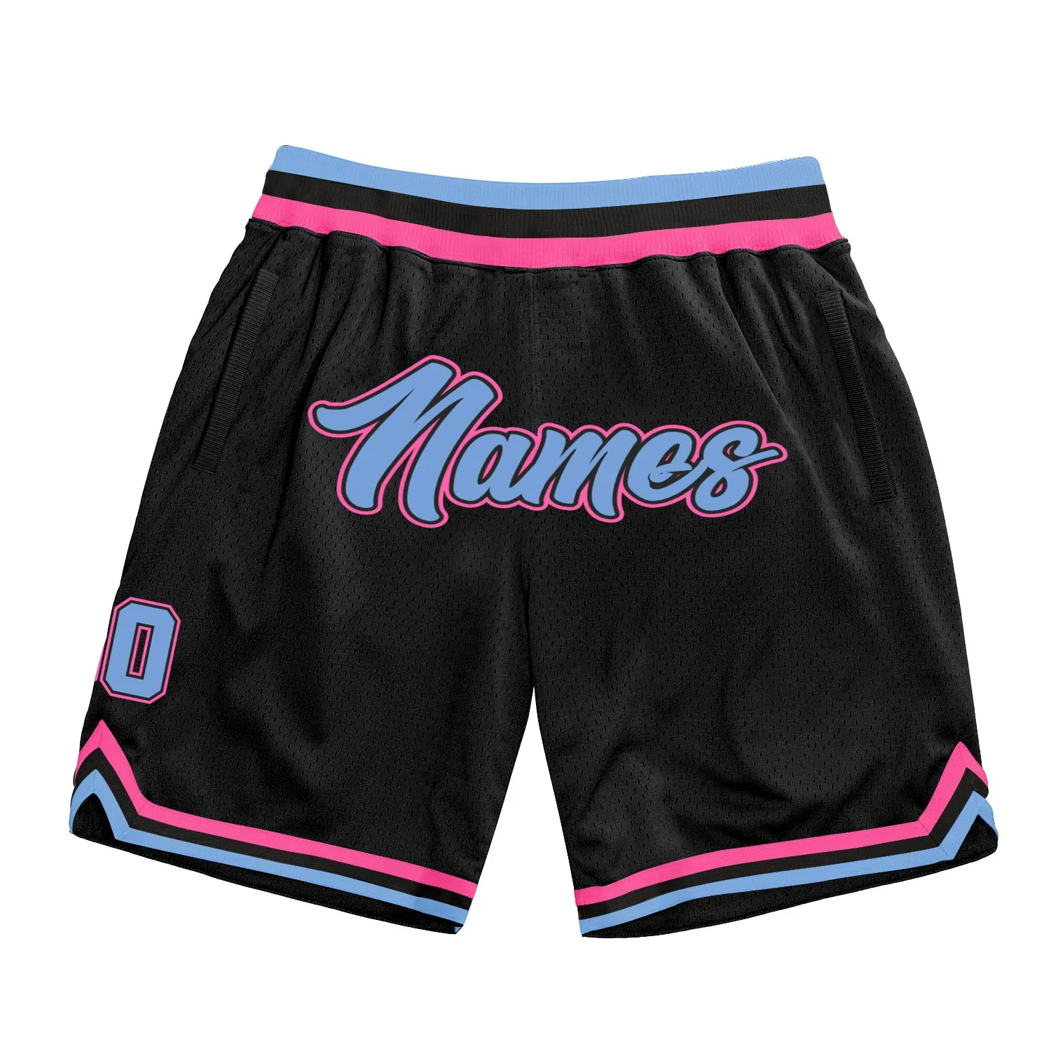 Custom Name & Number Black White-Gold Sports Basketball Shorts 3D Printed Men Youth Summer breathable mesh beach Shorts WKK01