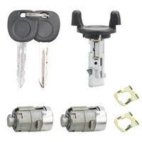 Cilindro de cerradura de interruptor de encendido, cilindro de cerradura de puerta delantera apto para Silverado Tahoe Suburban/Sierra 1999 2000 704600 702912 598007