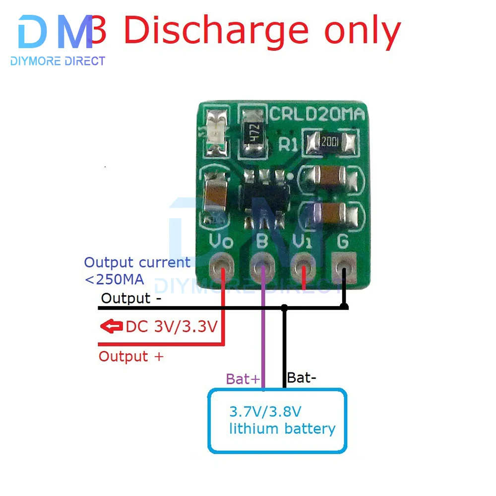 Mini 2 In 1 3.3V 3V Li-Ion Li-Polymer Battery Charger Buck Converter Module Diy CRLD20MA