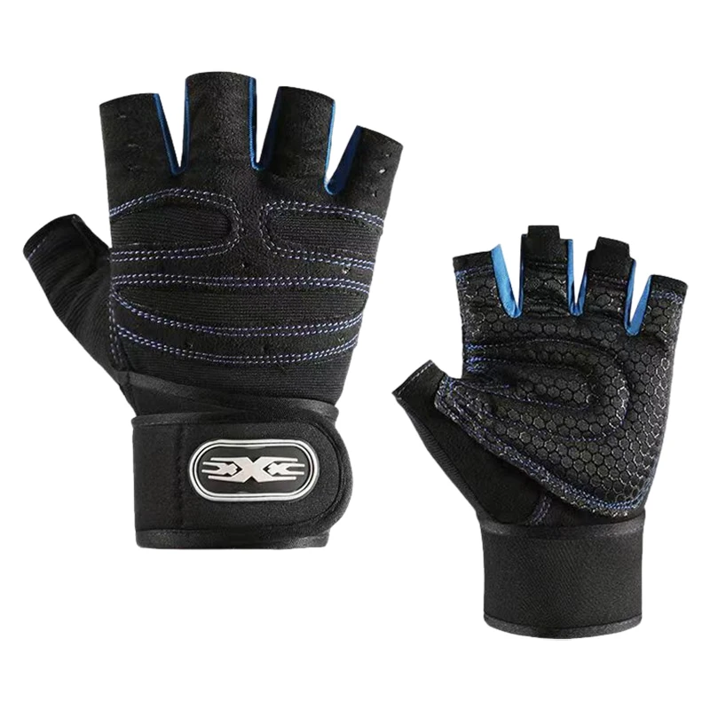 Vingerloze gymhandschoenen Training Fitnesshandschoenen Gel Body Building Workout Sport Gewichthefhandschoen voor heren Dames