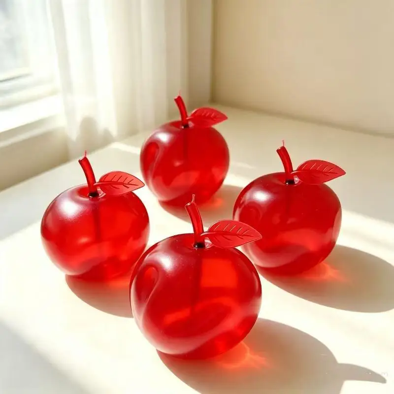 Round Squeezable Red Fruit Fidget Toy Soft Squeeze Stress Relief Hand Toy for Student Exam Anxiety Relief Practical Gift