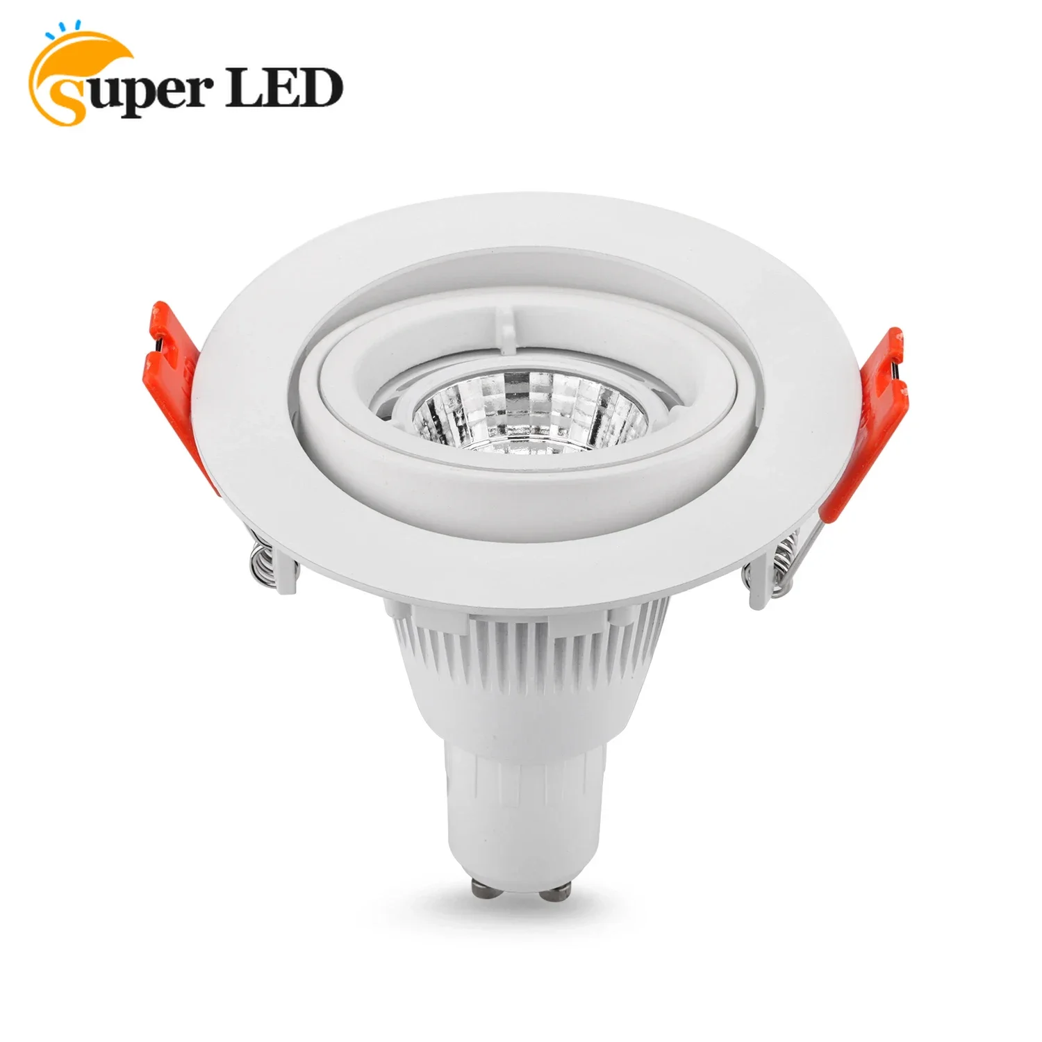 

LED Ceiling Spotlight Aluminum Embedded Adjustable MR16 GU10 LED Down Ceiling Light Fixture