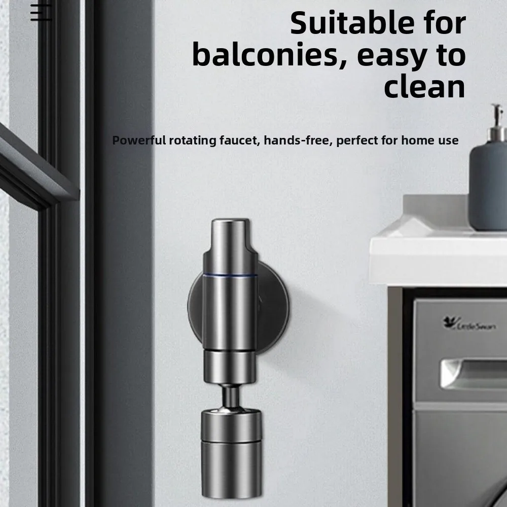 

Brass Material Mop Pool Tap Rotation Function Wall Mounted Bibcock Faucet Quick -opening Splashproof Design Mini Wash Basin Tap