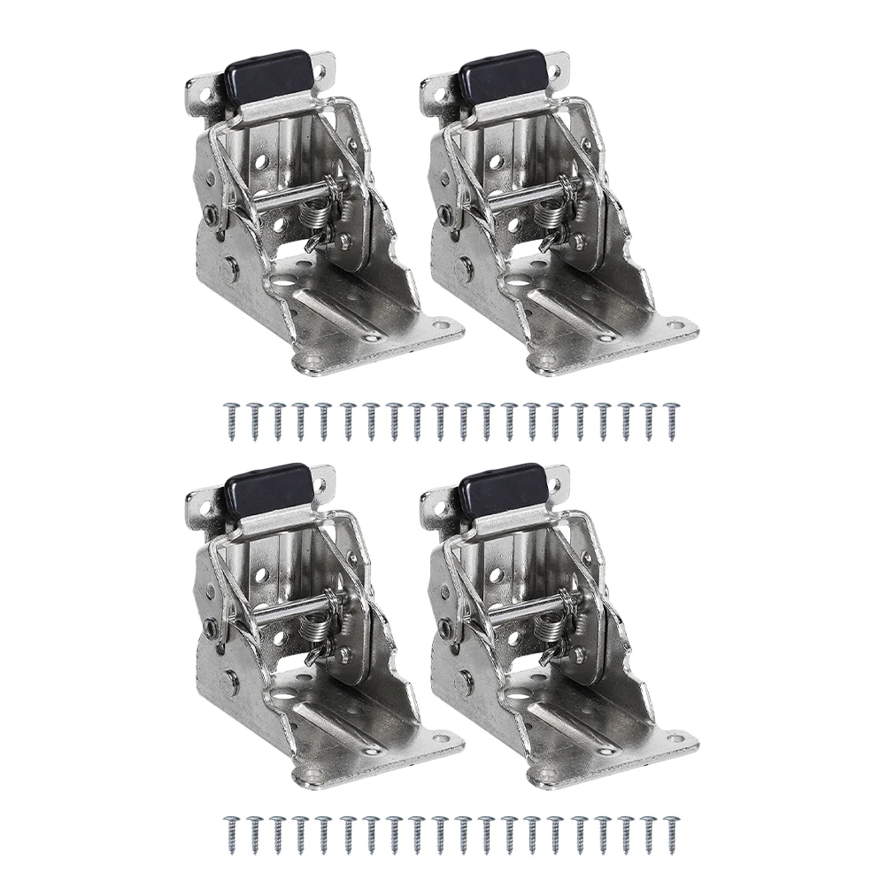 

4Pcs Steel Folding Hinges Corrosion Resistant High Hardness Table Chair Leg Brackets Easy Installation Replacement