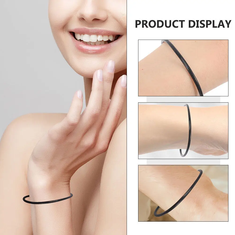 12Pcs Wear Resistant Silicone Wristbands Supple Elastic Bracelets for Women Men Stylish Simple Design Party Favors Gift Sets