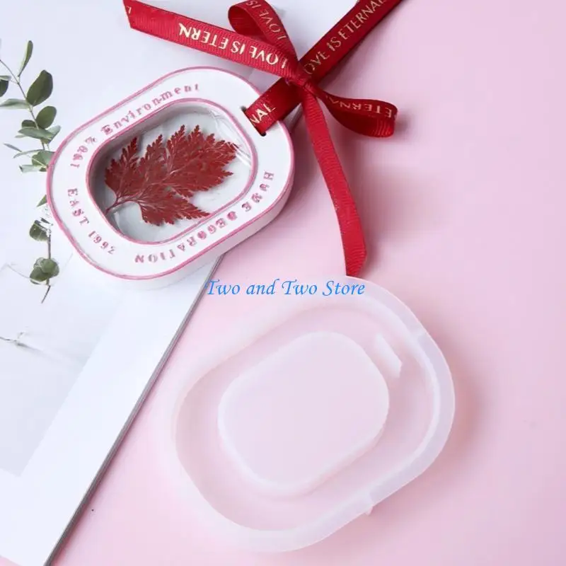 

HX6F Круглая/овальная силиконовая форма с отверстием для подвешивания подвесок, изготовления поделок своими руками