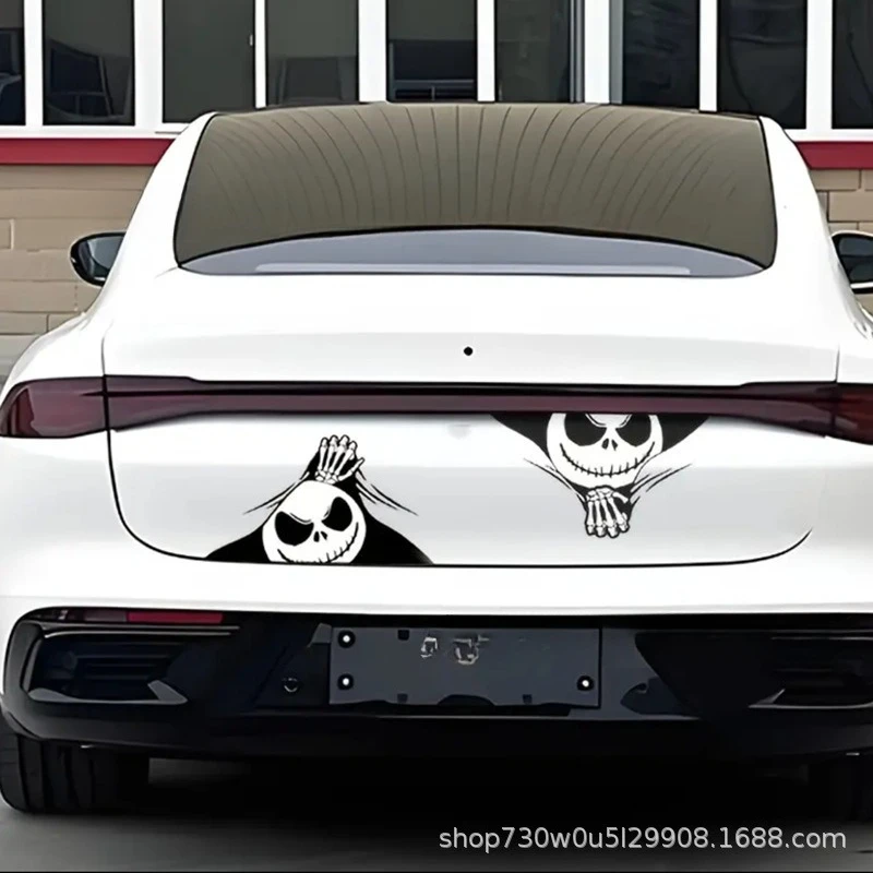 Der Albtraum vor Weihnachten Jack Skellington Aufkleber, kratzfest, auf Auto, LKW, Fenster, Laptop, Aufkleber, Auto-Außenseite