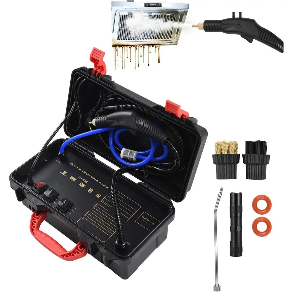 

Портативный пароочиститель высокого давления, 1800 Вт, высокотемпературный, с регулируемой подачей пара, для горячей и холодной воды