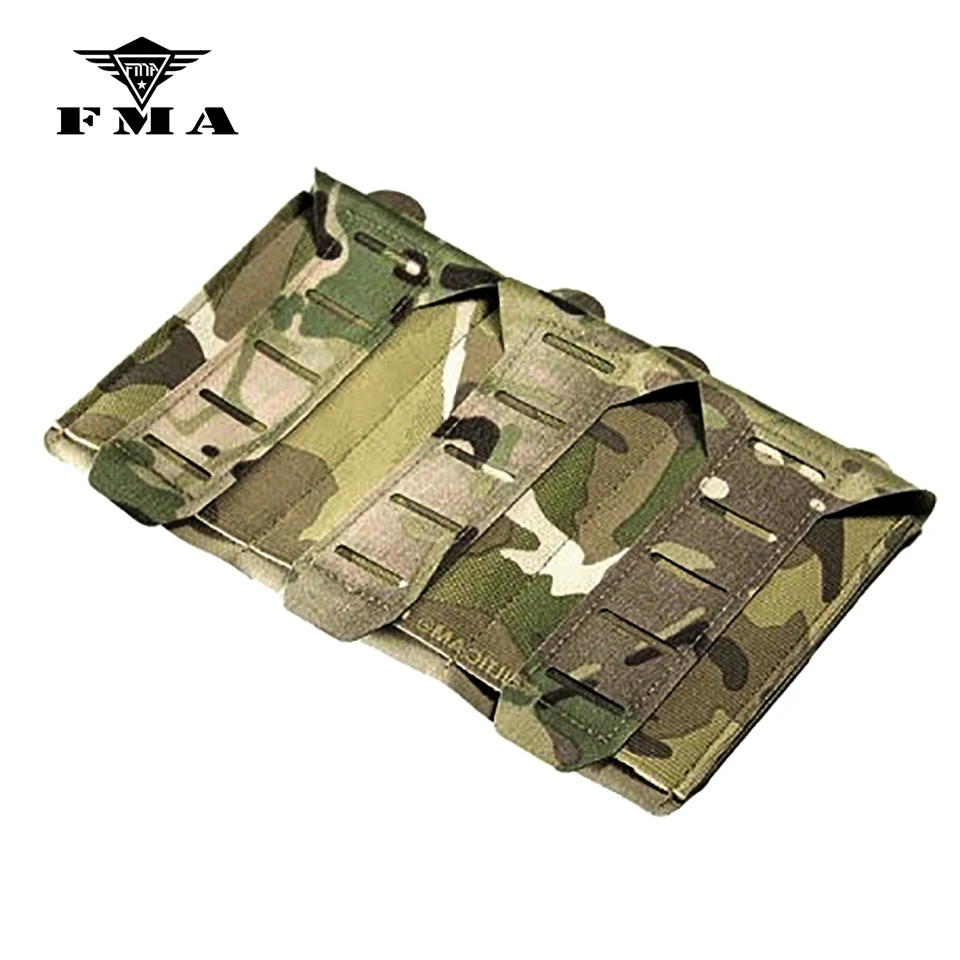 FMA Tactical Triple Stackable Tenspeed M4 Mag Pouch Laser Cuts Molle Triple M4 Magazine Pouch Storage Kit Bag