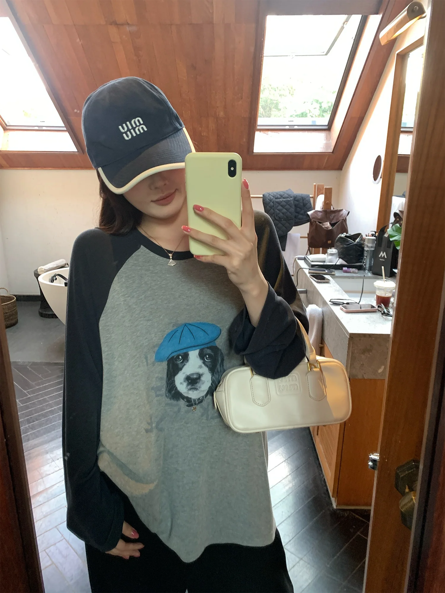 

Женская футболка NAZ больших размеров, зимняя, комфортная, мягкая, в корейском стиле, с милым принтом, повседневная, с вставками на плечах, в стиле колор-блок