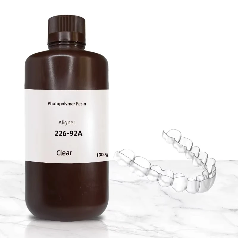 1kg Anti‑yellowing Clear Photopolymer Resin 405nm UV‑curable High‑transparency Material for LCD DLP 3D Printer Sample Making
