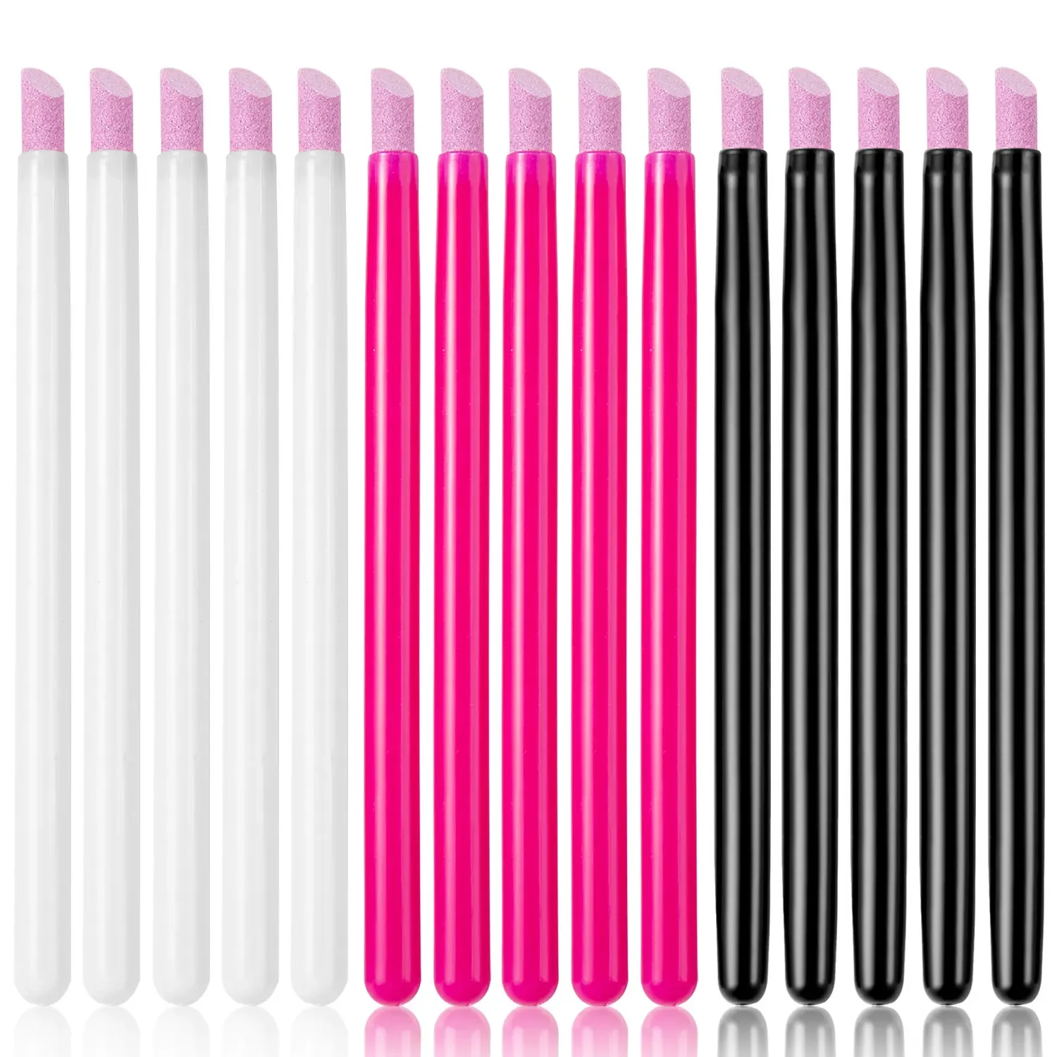 5 pezzi penna al quarzo spingitori per cuticole per unghie smalto per unghie manicure stick lime per unghie penna per molatura rimozione della pelle morta per unghie naturali