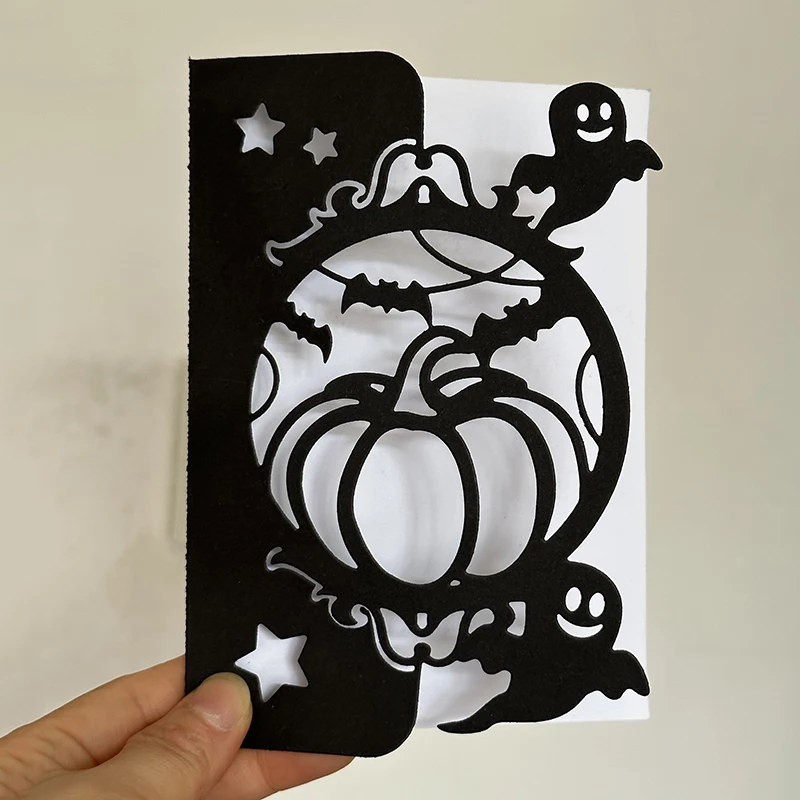 

Halloween Pumpkin Border Metal Cutting Dies DIY Stamps Crafts Template Mold Stencils for Embossing Scrapbooking