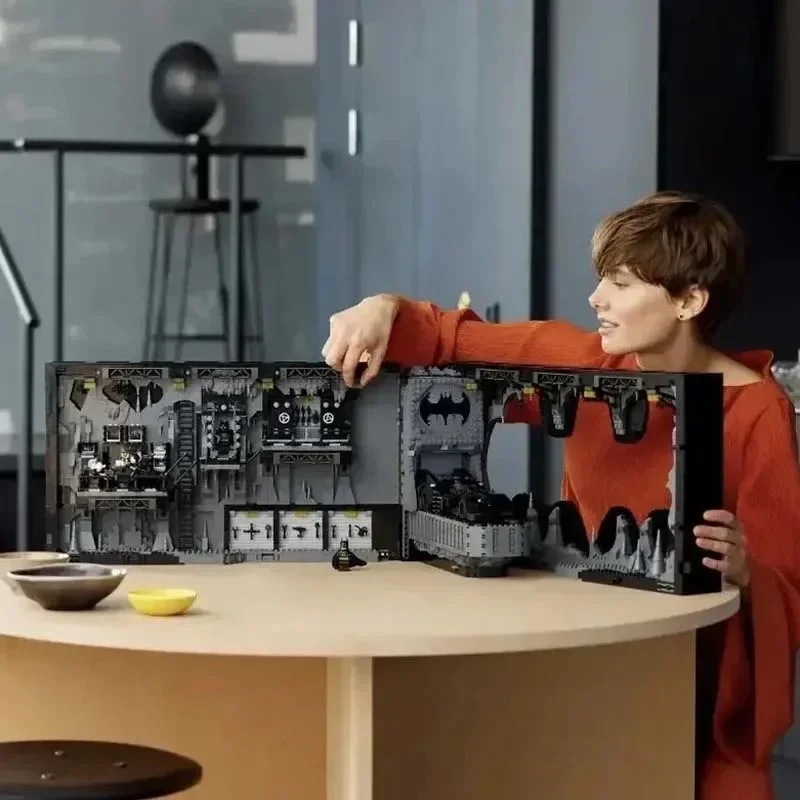 76252 Batcave Shadow Box Classic 1989 Modell Bausteine Ziegel Spielzeug für Kinder Jungen Erwachsene Weihnachten Geburtstagsgeschenke