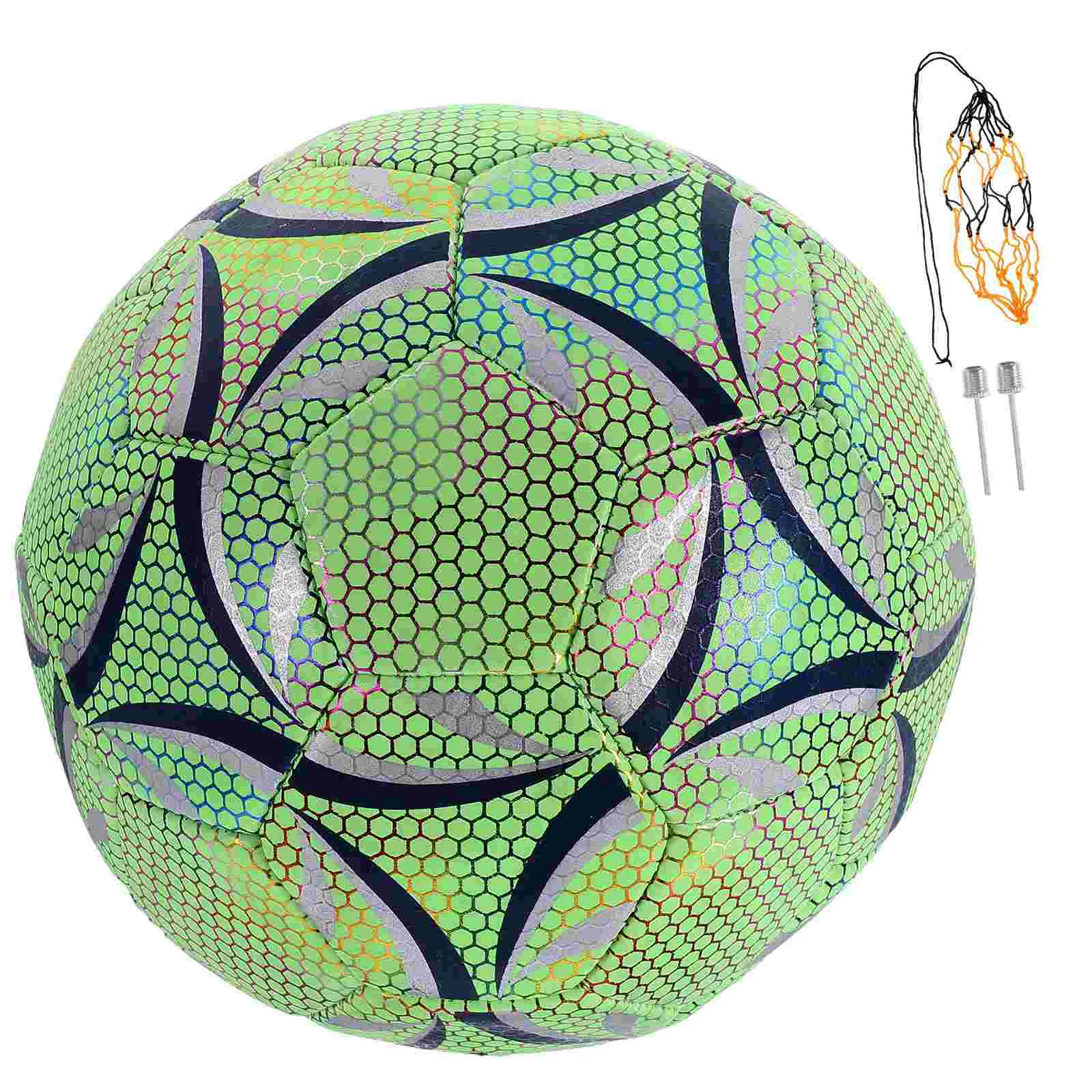 

Football PU Adult Sports Supply Glowing Balls Footballs Luminous Fluorescent Soccer Fluorescence Light Absorption