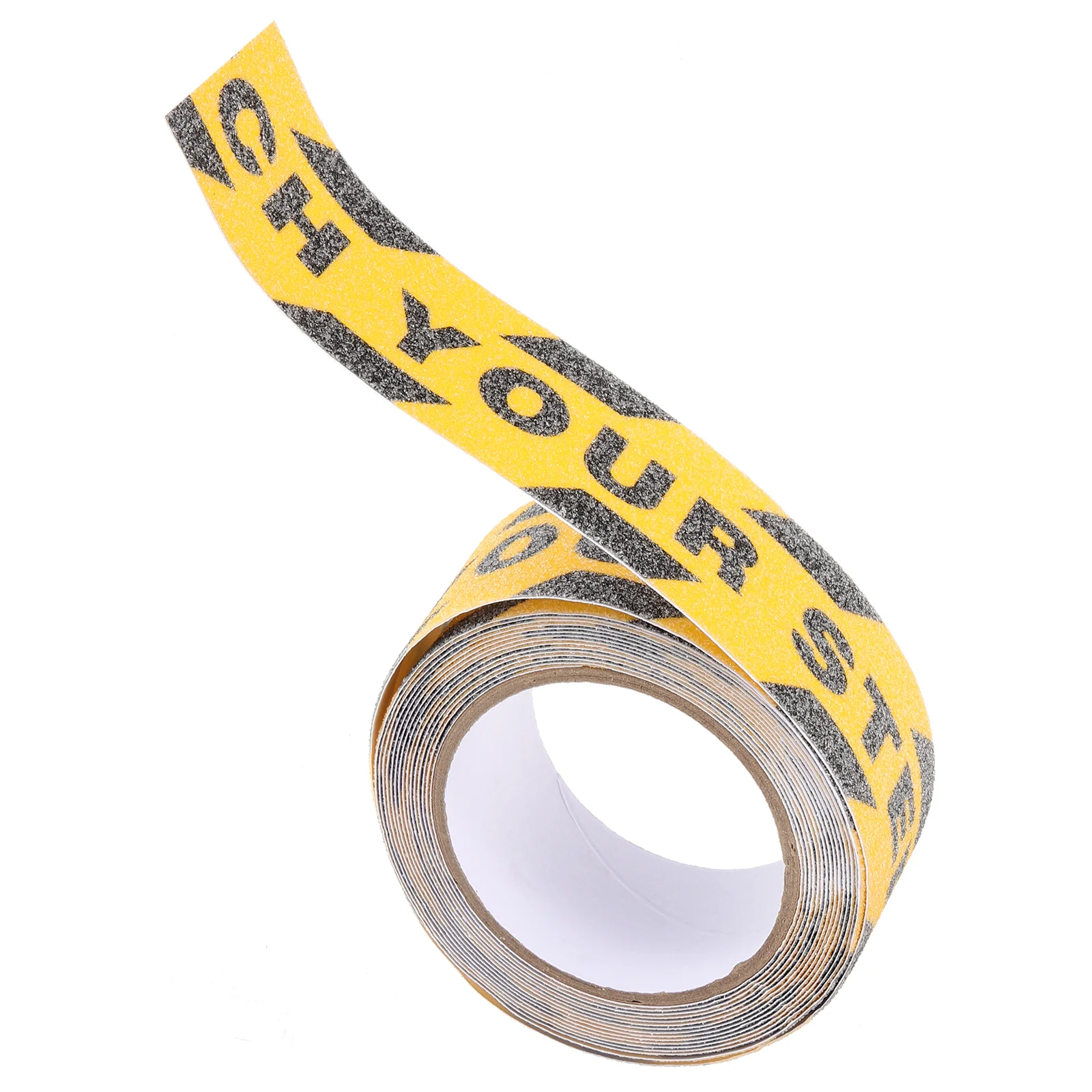 Ver su pegatina de paso cinta de seguridad pegatina de uñas calcomanías de suelo construcción uñas adhesivo de precaución