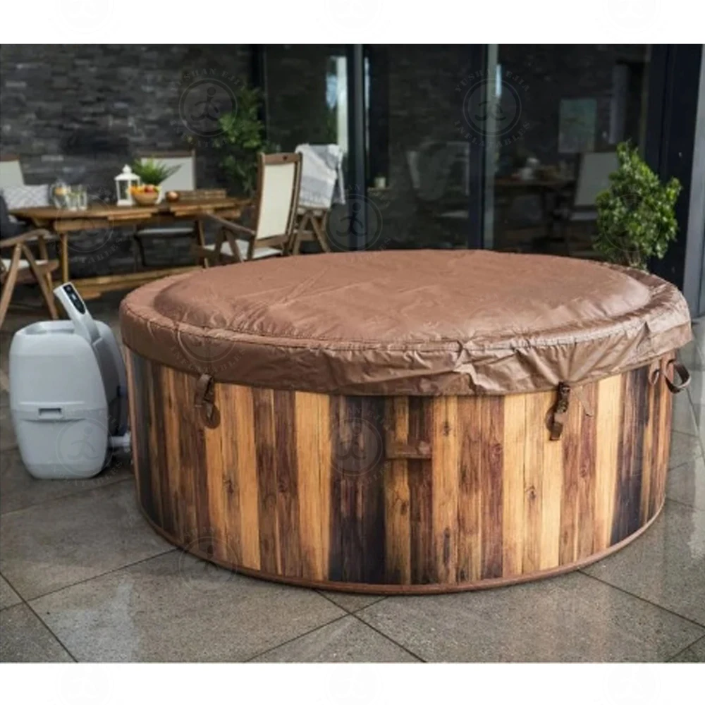 For Outdoor Indoor Cold Ice Bath Plunge Portable Ice Plunge Spa Pool Inflatable Hot Bath Tub With Cover for Adults m