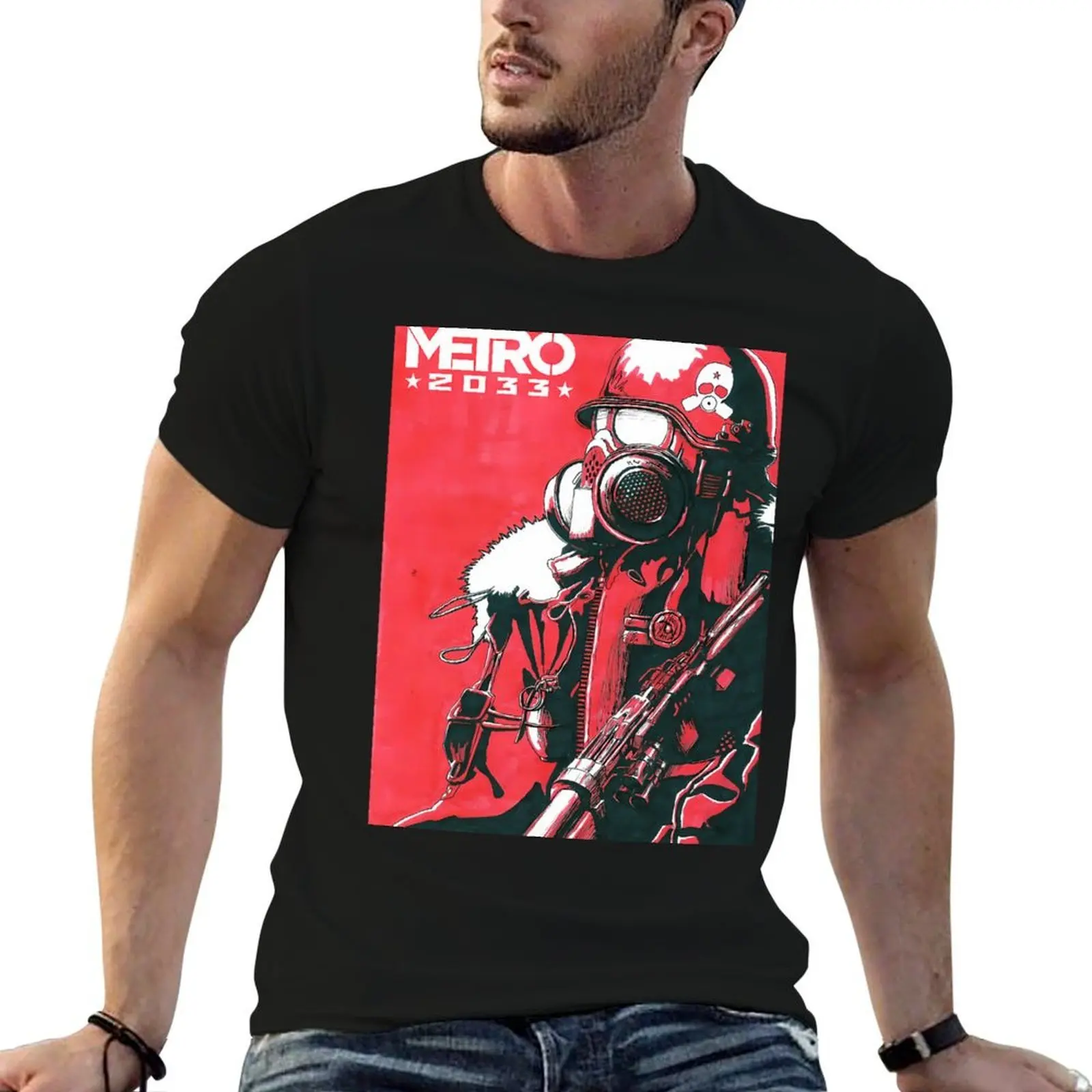 

Metro 2033 T-Shirt man t shirt designer t shirt man designer t shirt for man 100 percent cotton T-shirt