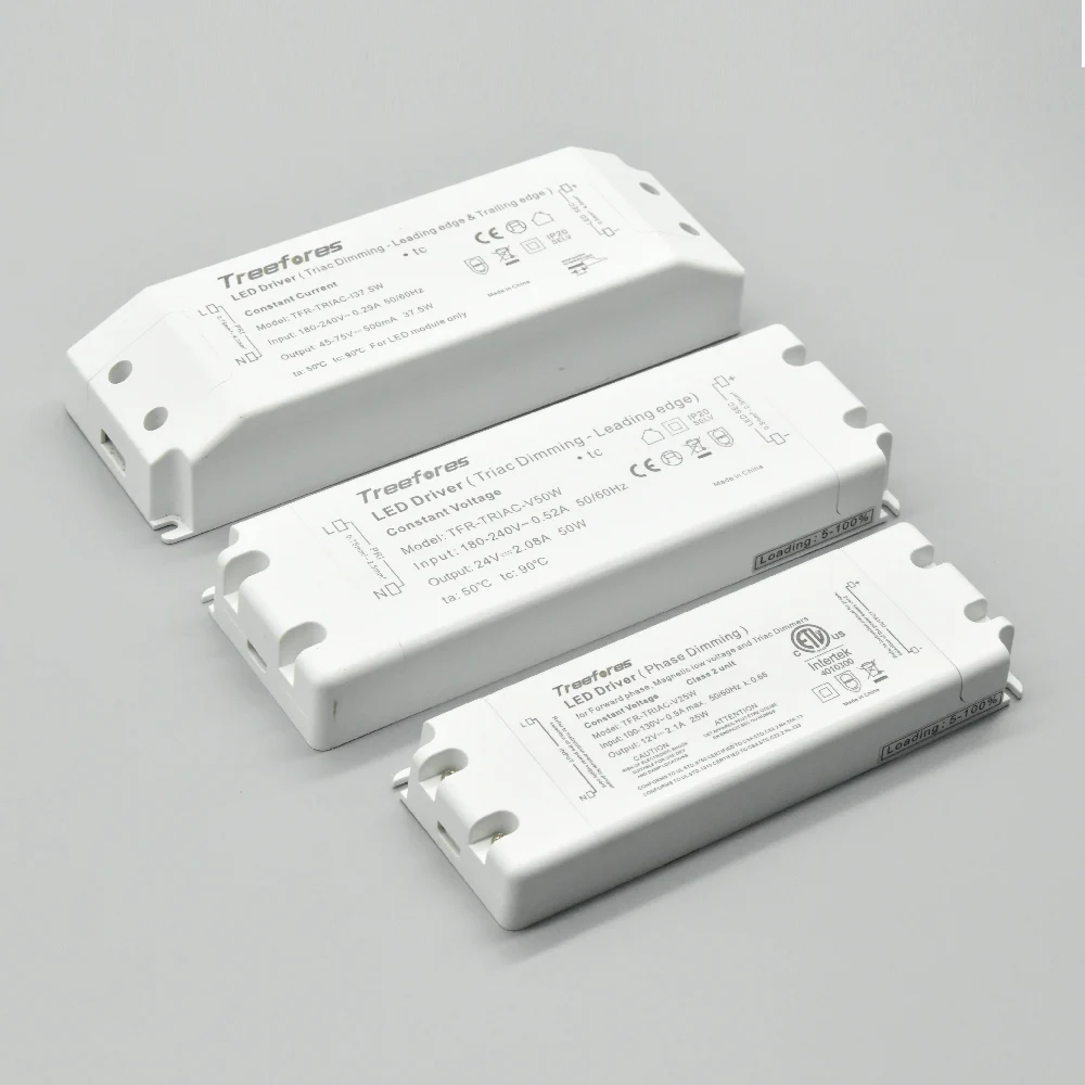 Dimmable Lighting Transformer Triac Driver Adapter 8W 15W 25W 50W 75W AC 110V 220V to DC 12V 24 Voltage Regulator