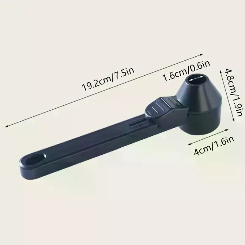 No Spill Coffee Scoop with Sliding Funnel for Supplements Milk Powder Accurate Measuring Home Cafe