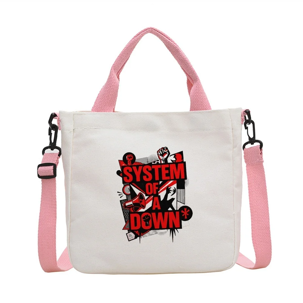 System of a Down tote bag reusable sac cabas shopper torba na zakupy femme