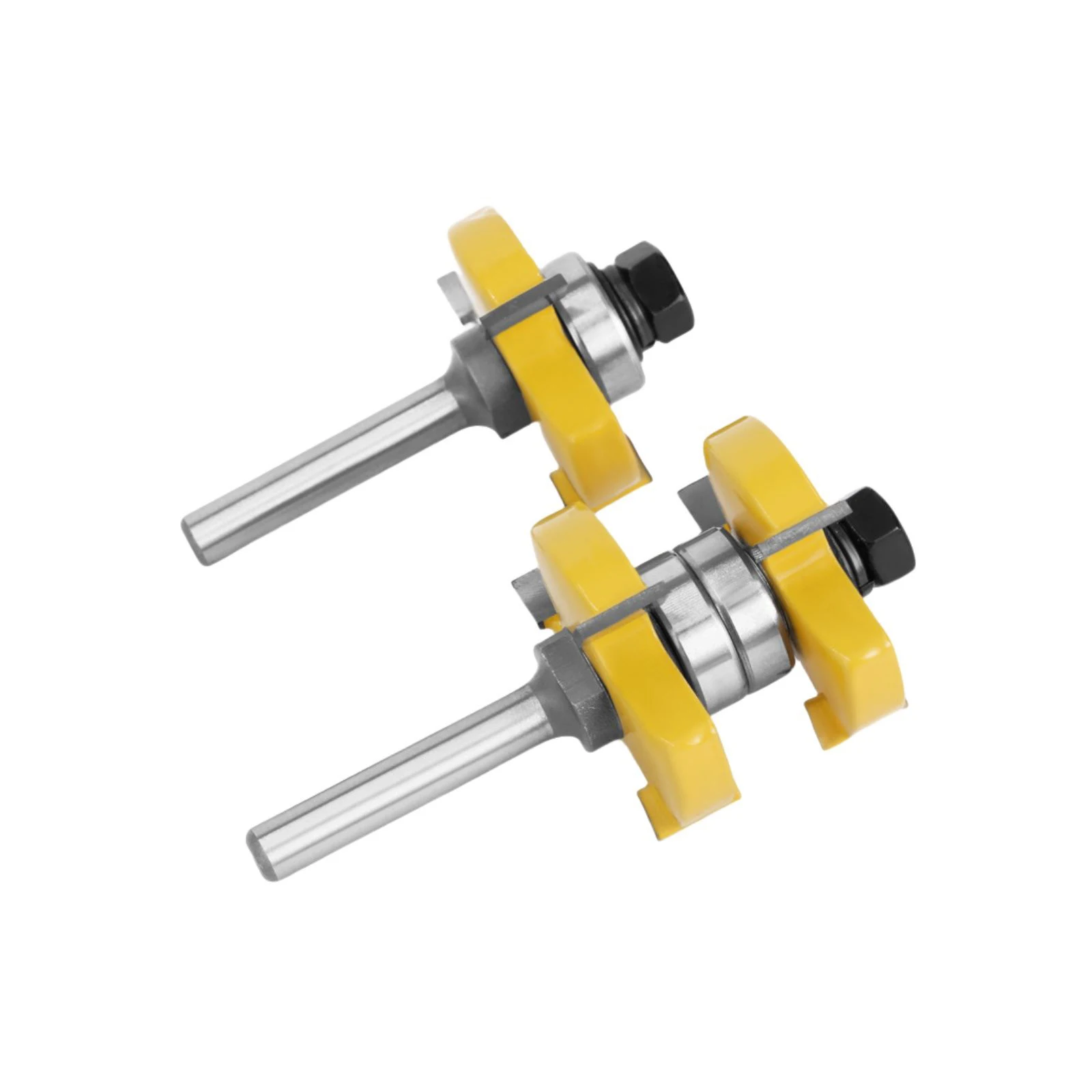 2Pcs/Set 1/2-inch Shank Tongue & Groove Router Bits Kit 1-7/8in Tenon Milling Cutter For Wood Woodworking Tools Bit