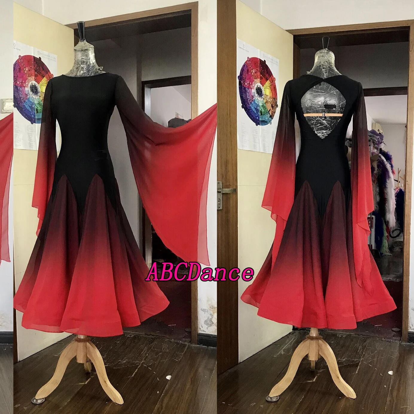 Practise Dance dress practice dancewear one-piece for lesson dancing costume waltz tango ballrom dance dress For Women