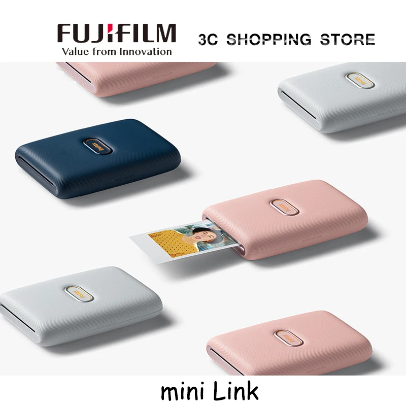 Fujifilm Instax Mini Link One Shot Imaging Mobile Phone Portable Mobile Phone Photo Printer Link Bluetooth